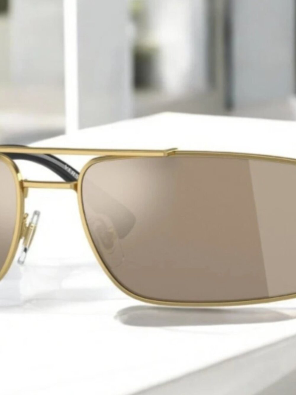 VERSACE | NEW 2257 | 2257 1002 - 5A | 60 | GOLD | LIGHT BROWN MIRROR | DARK GOLD